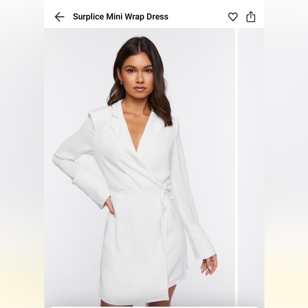 White Blazer Mini Dress / Bridal Dress / Engagement dress